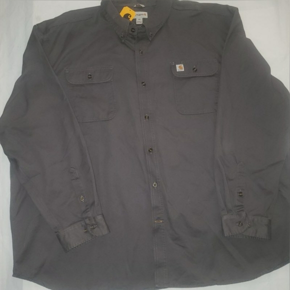 ✨️Carhartt✨️ Mens Original Fit Midweight Long Sleeve Button Front Shirt - Picture 2 of 5